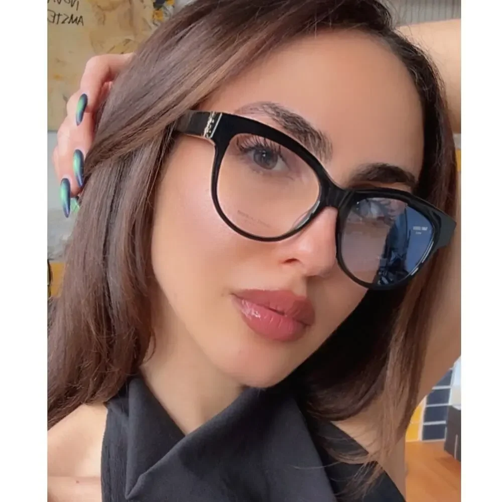 NEW Saint Laurent SLM108 OPT Black Logo Eyeglasses Frames